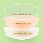 2 Pairs  water proof Lifting Silicone Nipple Covers, Invisible Self-Adhesive Push Up Nipple Pasties ( 8 CM ) - Suwais.Fashion